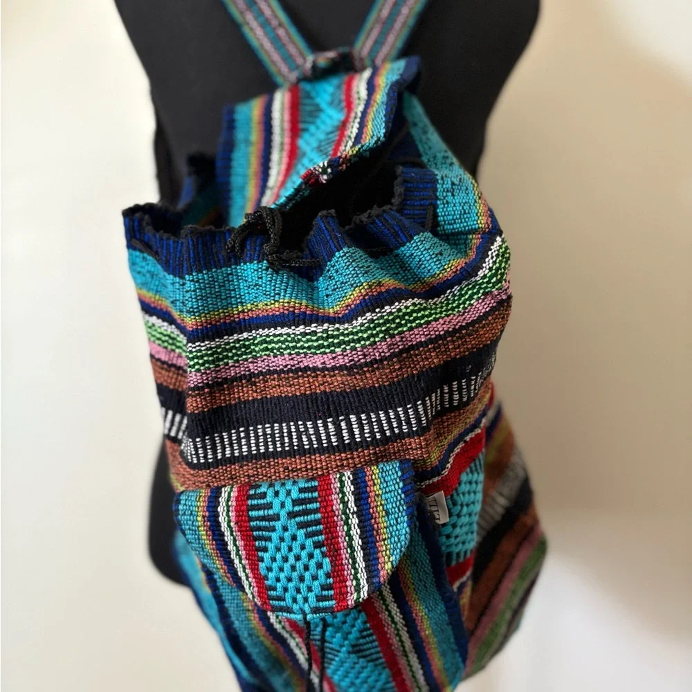Colorful Striped Backpack - Picture 1 of 8